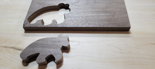 A bear in junglans nigra