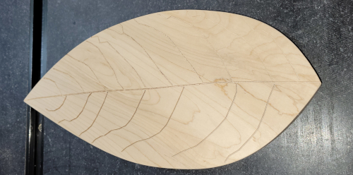 A custom leaf with meaple wood