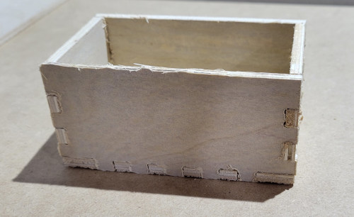 Test assembly wood box